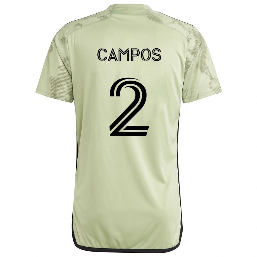 Niño Camiseta Omar Campos #2 Verde Claro 2ª Equipación 2024/25 La Camisa México