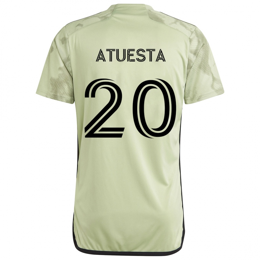 Niño Camiseta Eduard Atuesta #20 Verde Claro 2ª Equipación 2024/25 La Camisa México