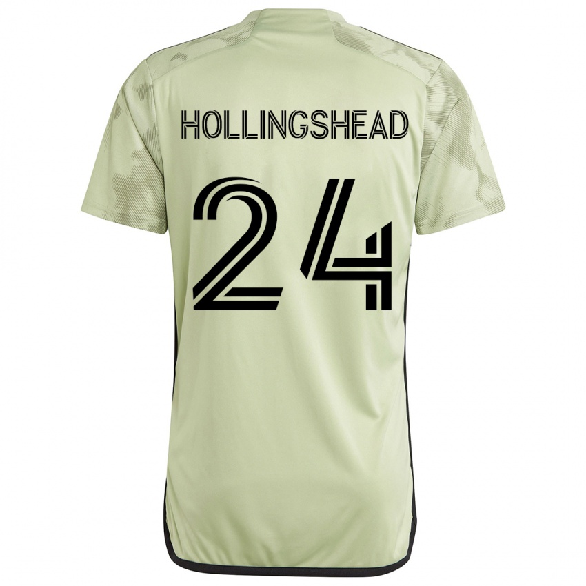 Niño Camiseta Ryan Hollingshead #24 Verde Claro 2ª Equipación 2024/25 La Camisa México