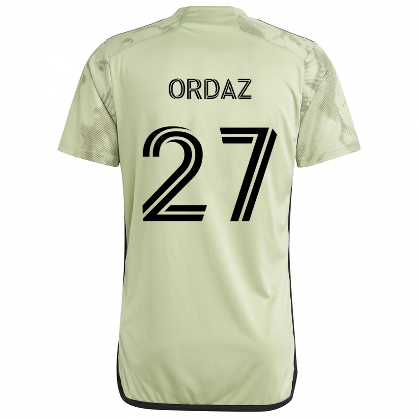 Niño Camiseta Nathan Ordaz #27 Verde Claro 2ª Equipación 2024/25 La Camisa México