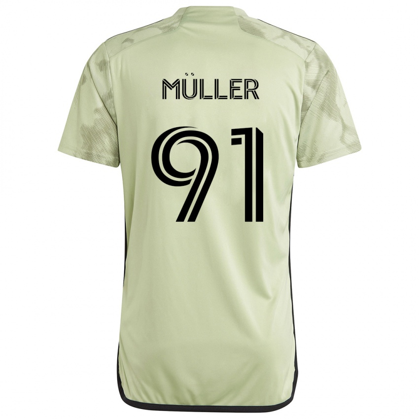 Niño Camiseta Luis Müller #91 Verde Claro 2ª Equipación 2024/25 La Camisa México