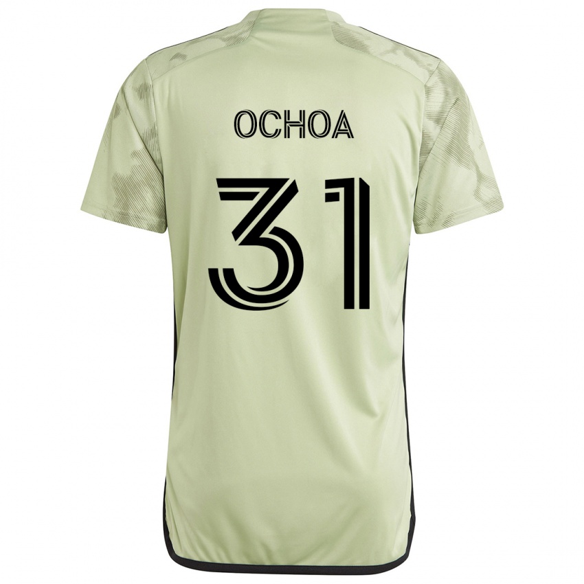 Niño Camiseta David Ochoa #31 Verde Claro 2ª Equipación 2024/25 La Camisa México