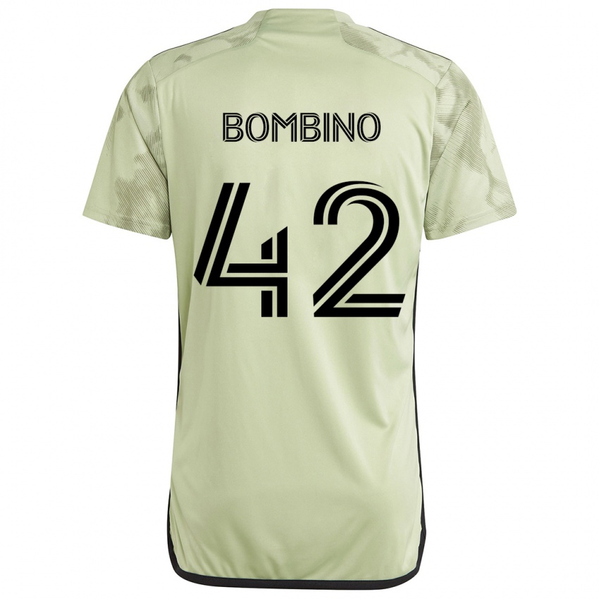 Niño Camiseta Luca Bombino #42 Verde Claro 2ª Equipación 2024/25 La Camisa México