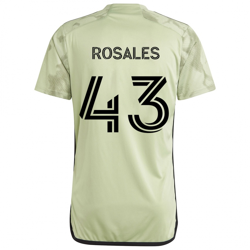 Niño Camiseta Diego Rosales #43 Verde Claro 2ª Equipación 2024/25 La Camisa México