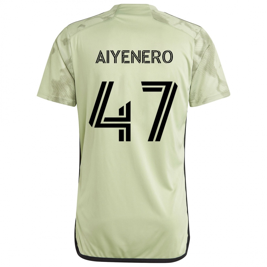 Niño Camiseta Marius Aiyenero #47 Verde Claro 2ª Equipación 2024/25 La Camisa México