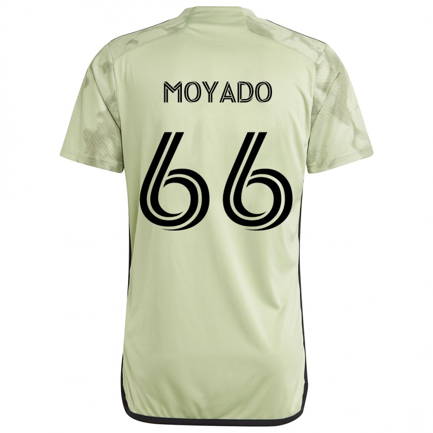 Niño Camiseta Bryan Moyado #66 Verde Claro 2ª Equipación 2024/25 La Camisa México