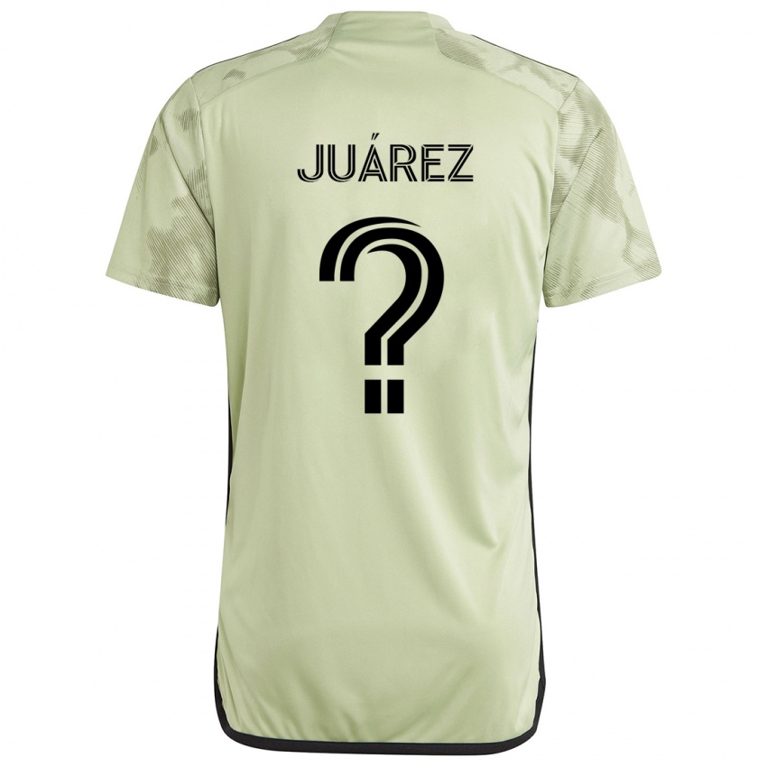 Niño Camiseta Anthony Juárez #0 Verde Claro 2ª Equipación 2024/25 La Camisa México