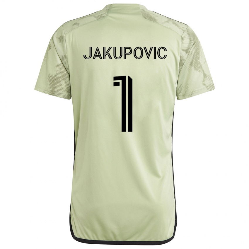 Niño Camiseta Eldin Jakupović #1 Verde Claro 2ª Equipación 2024/25 La Camisa México