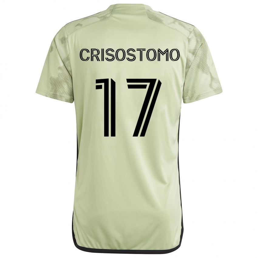 Niño Camiseta Danny Crisostomo #17 Verde Claro 2ª Equipación 2024/25 La Camisa México