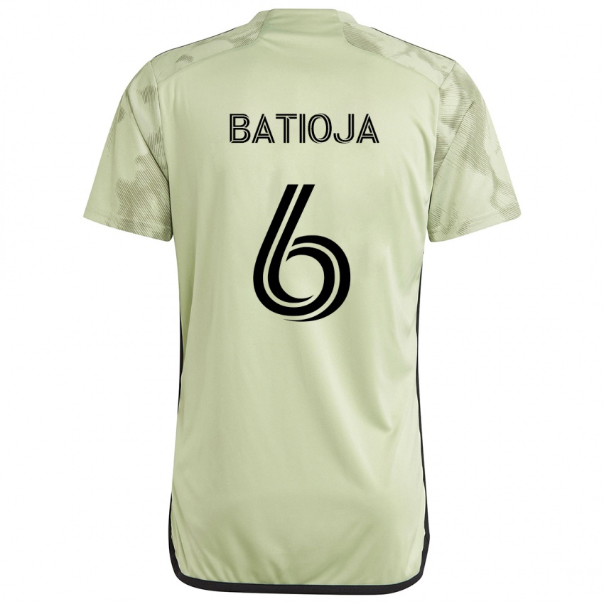 Niño Camiseta Jeremy Batioja #6 Verde Claro 2ª Equipación 2024/25 La Camisa México