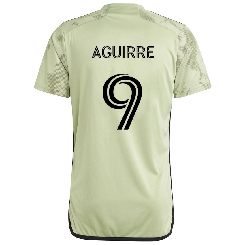 Niño Camiseta Dustin Aguirre #9 Verde Claro 2ª Equipación 2024/25 La Camisa México