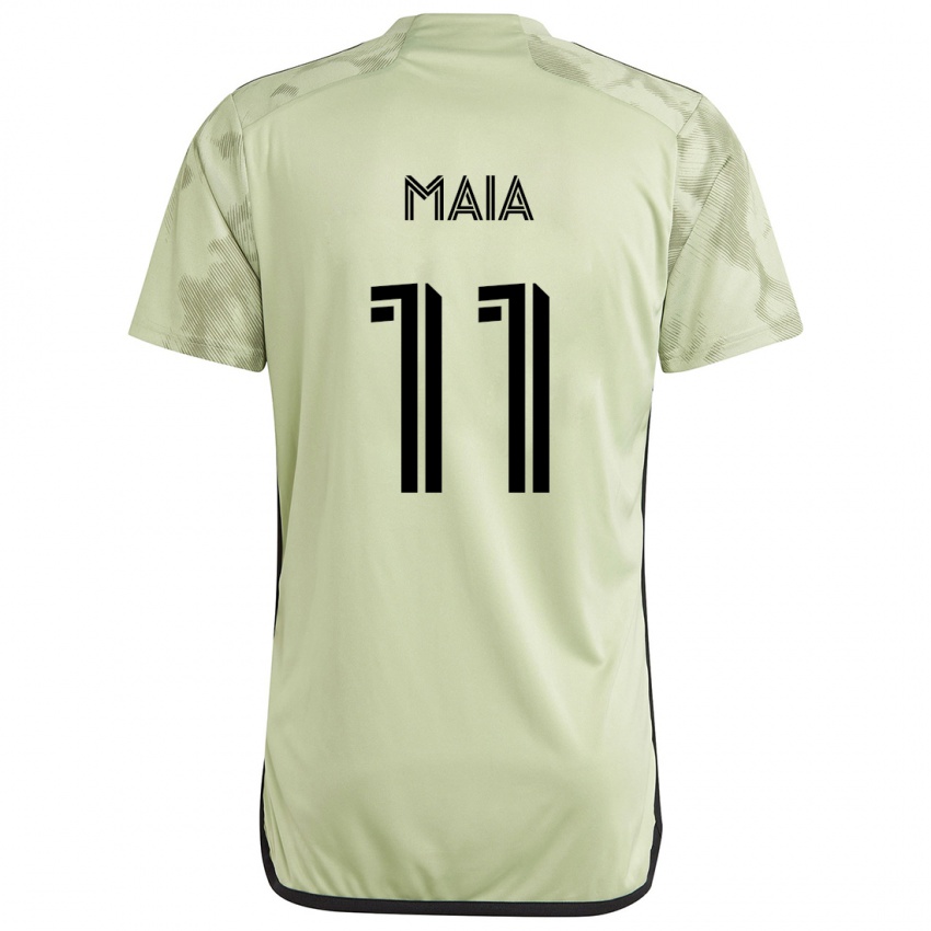 Niño Camiseta Matheus Maia #11 Verde Claro 2ª Equipación 2024/25 La Camisa México