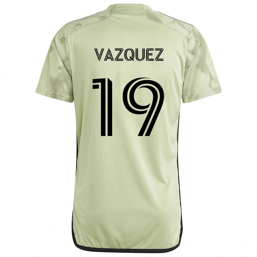 Niño Camiseta Favian Vazquez #19 Verde Claro 2ª Equipación 2024/25 La Camisa México