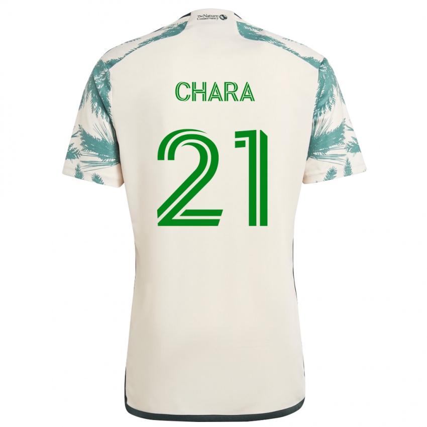 Niño Camiseta Diego Chará #21 Beige Marrón 2ª Equipación 2024/25 La Camisa México