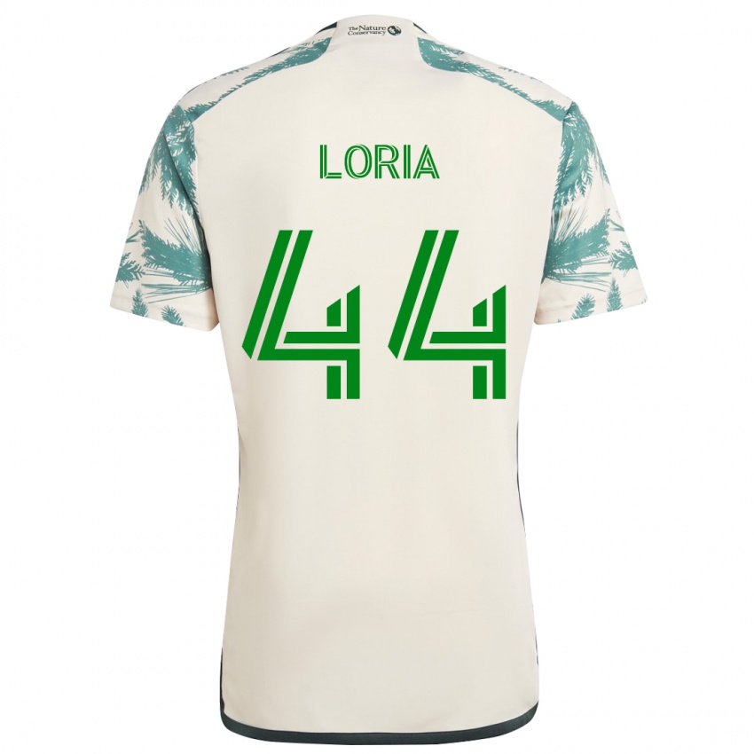 Niño Camiseta Marvin Loría #44 Beige Marrón 2ª Equipación 2024/25 La Camisa México