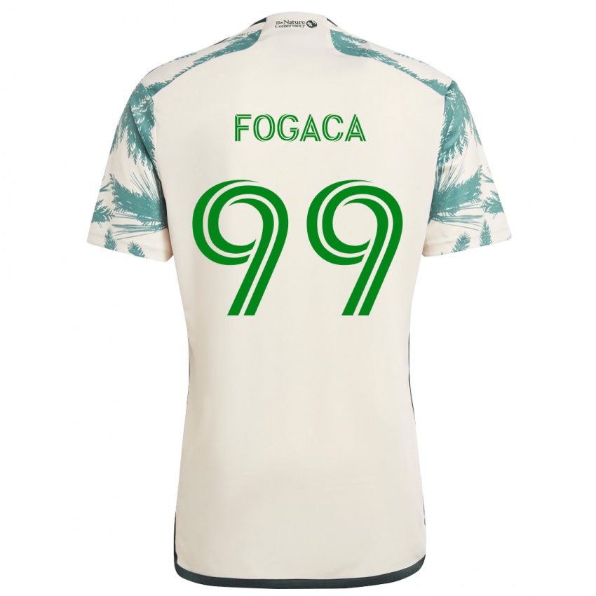 Niño Camiseta Nathan Fogaça #99 Beige Marrón 2ª Equipación 2024/25 La Camisa México