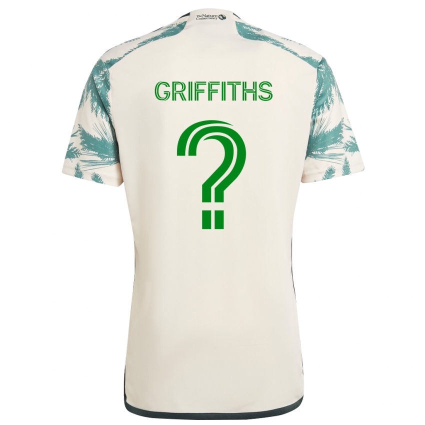 Niño Camiseta Reo Griffiths #0 Beige Marrón 2ª Equipación 2024/25 La Camisa México