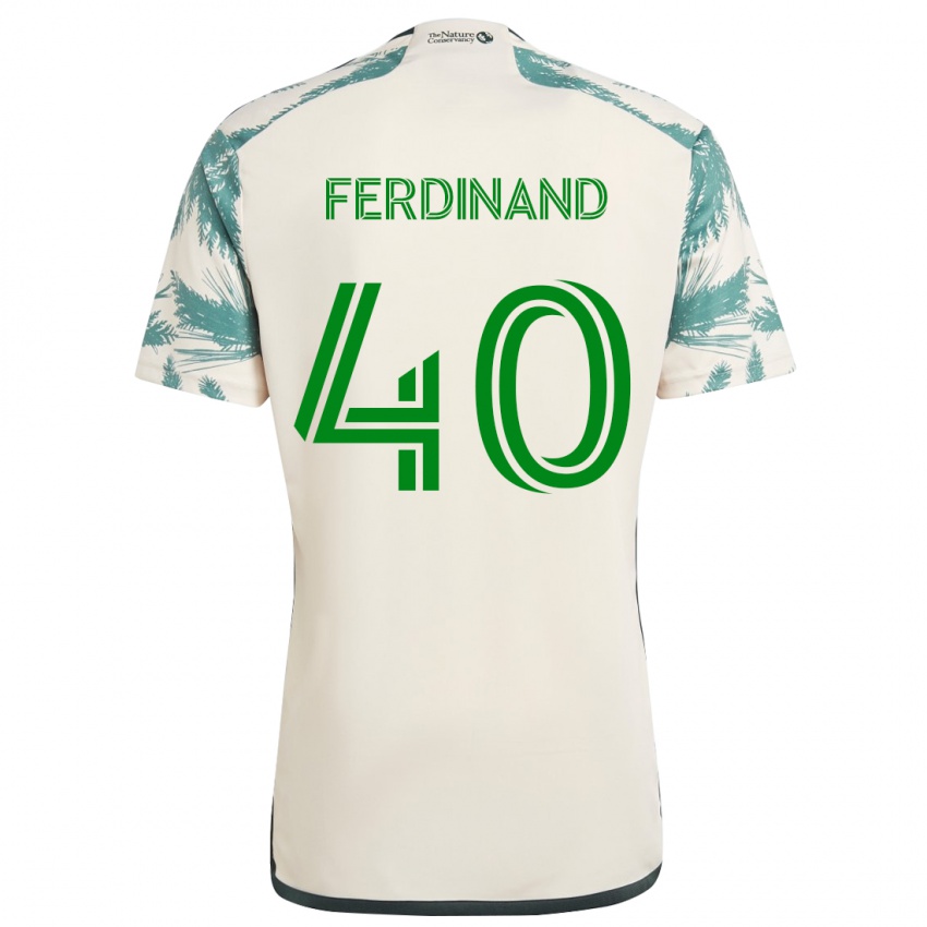 Niño Camiseta Keesean Ferdinand #40 Beige Marrón 2ª Equipación 2024/25 La Camisa México