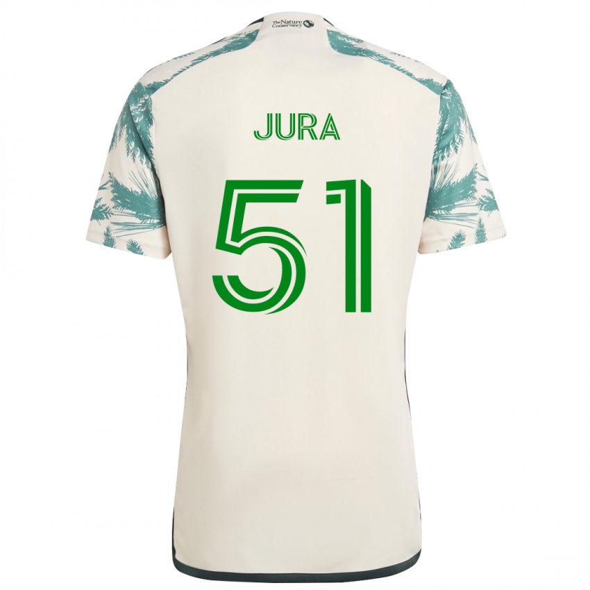 Niño Camiseta Sawyer Jura #51 Beige Marrón 2ª Equipación 2024/25 La Camisa México