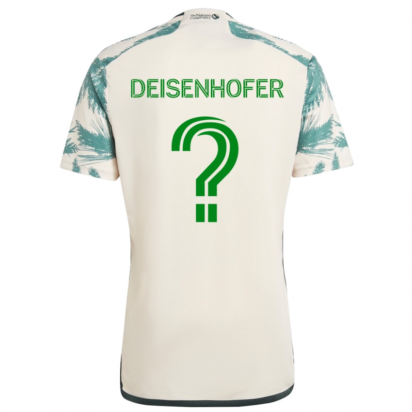 Niño Camiseta Maximilian Deisenhofer #0 Beige Marrón 2ª Equipación 2024/25 La Camisa México