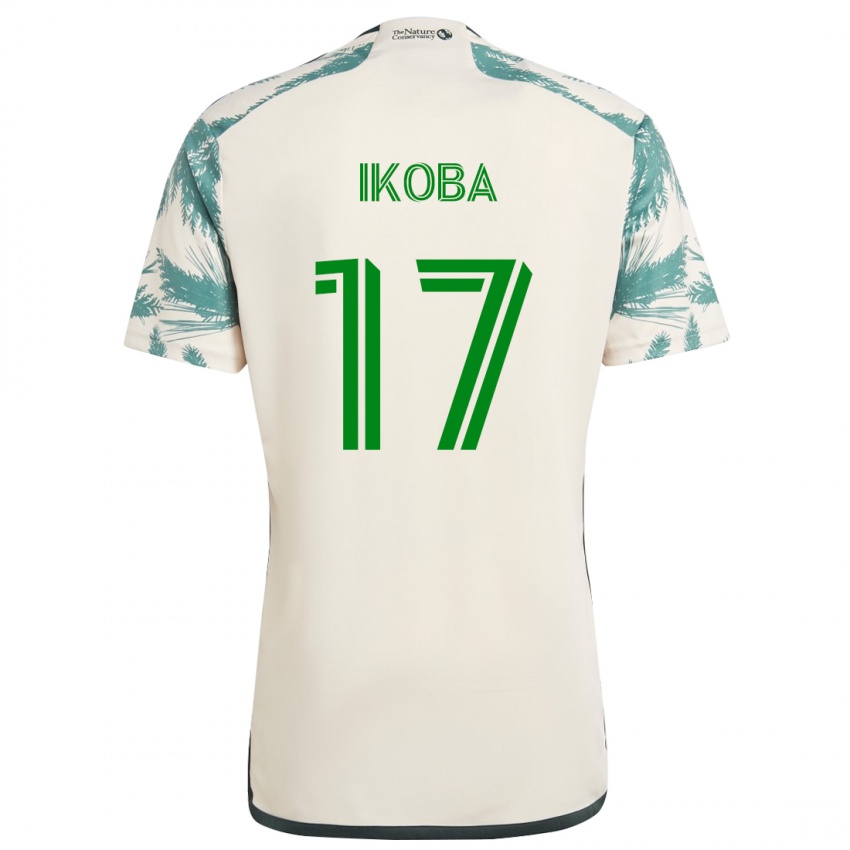 Niño Camiseta Tega Ikoba #17 Beige Marrón 2ª Equipación 2024/25 La Camisa México