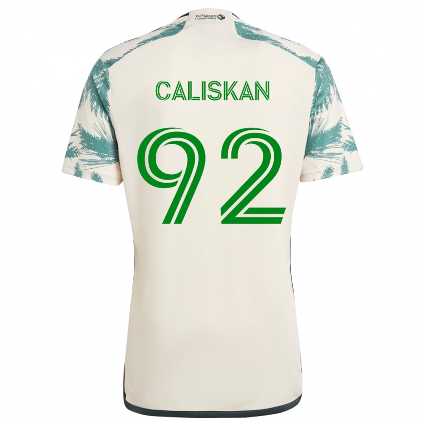 Niño Camiseta Noel Caliskan #92 Beige Marrón 2ª Equipación 2024/25 La Camisa México