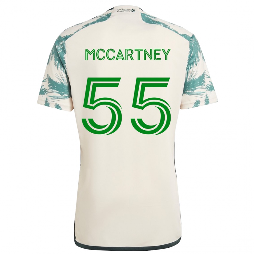 Niño Camiseta Dawson Mccartney #55 Beige Marrón 2ª Equipación 2024/25 La Camisa México