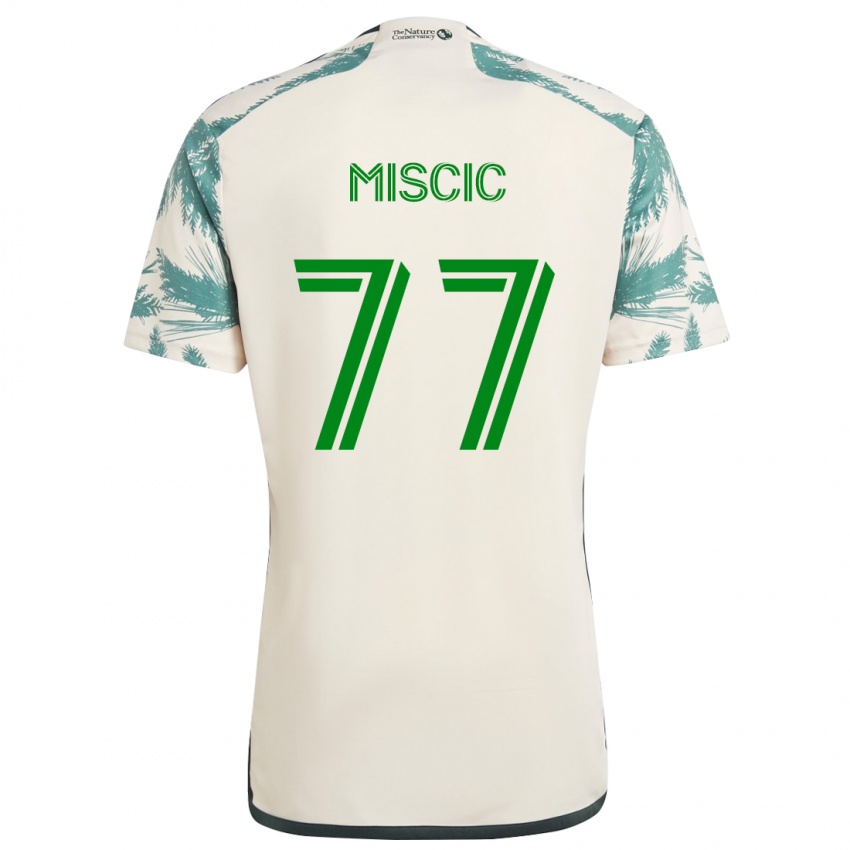 Niño Camiseta Selmir Miscic #77 Beige Marrón 2ª Equipación 2024/25 La Camisa México