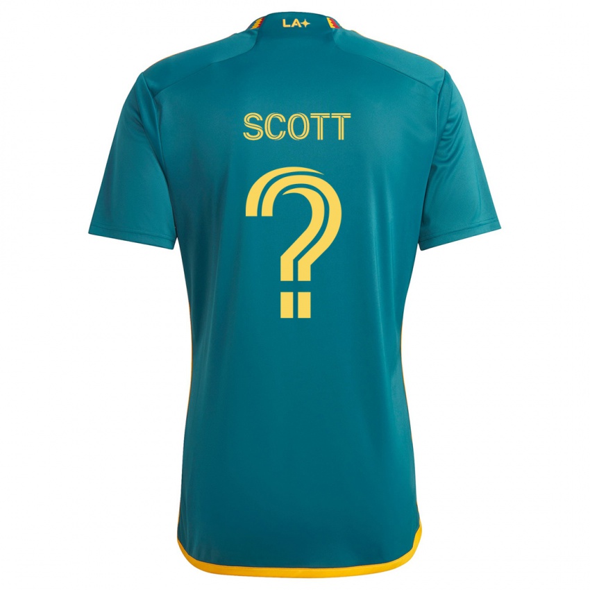 Niño Camiseta Brady Scott #0 Verde Amarillo 2ª Equipación 2024/25 La Camisa México