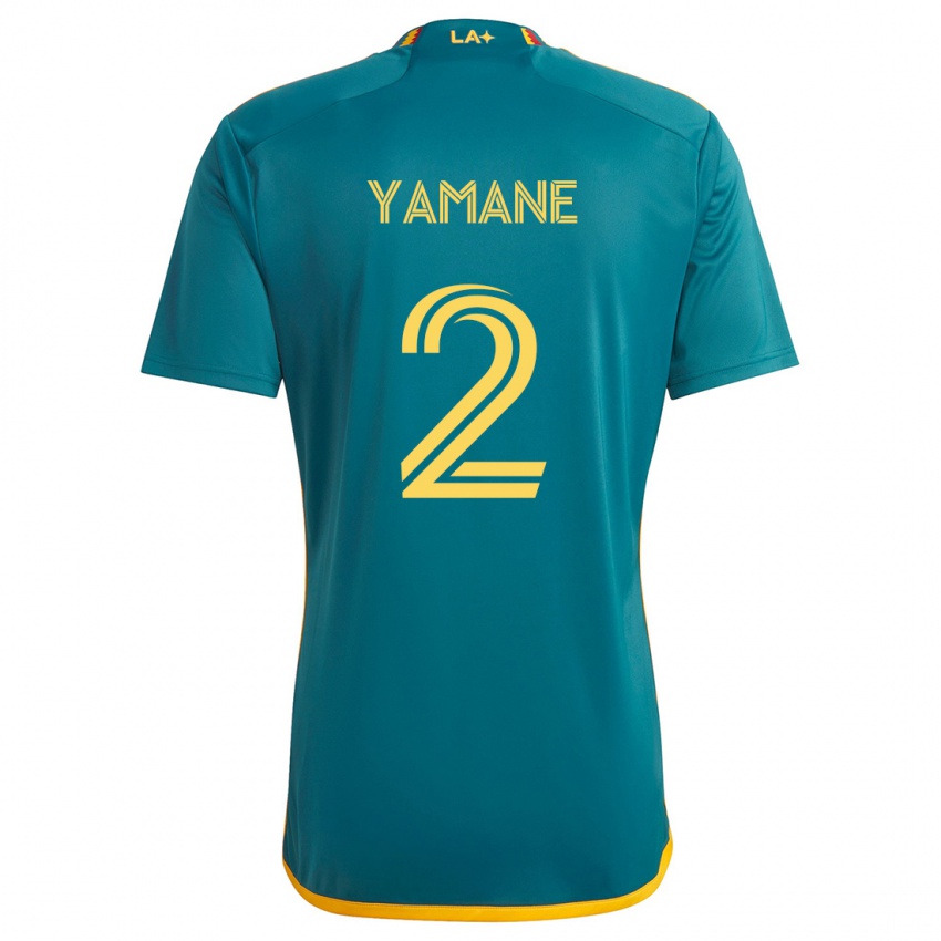 Niño Camiseta Miki Yamane #2 Verde Amarillo 2ª Equipación 2024/25 La Camisa México