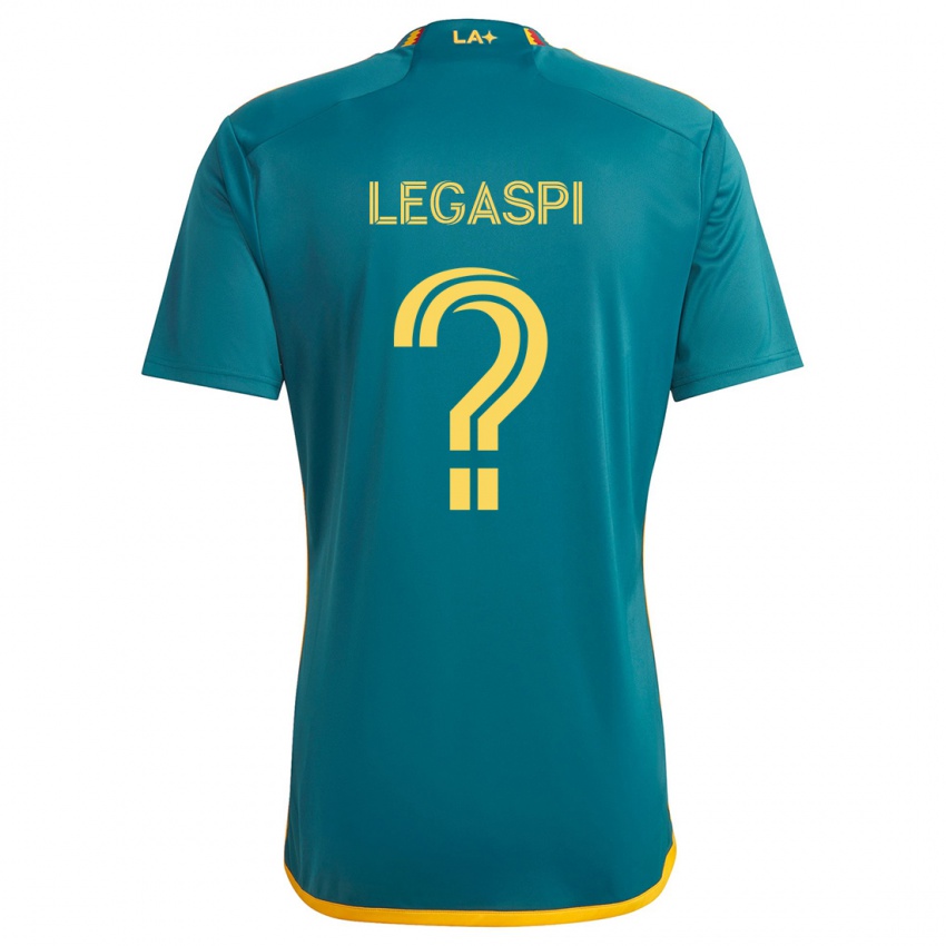 Niño Camiseta Allan Legaspi #0 Verde Amarillo 2ª Equipación 2024/25 La Camisa México