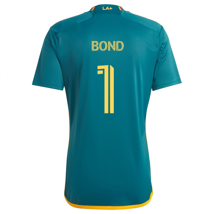 Niño Camiseta Jonathan Bond #1 Verde Amarillo 2ª Equipación 2024/25 La Camisa México