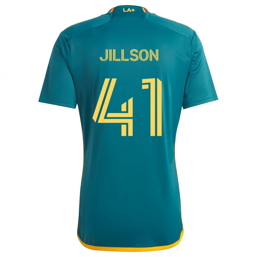 Niño Camiseta Simon Jillson #41 Verde Amarillo 2ª Equipación 2024/25 La Camisa México