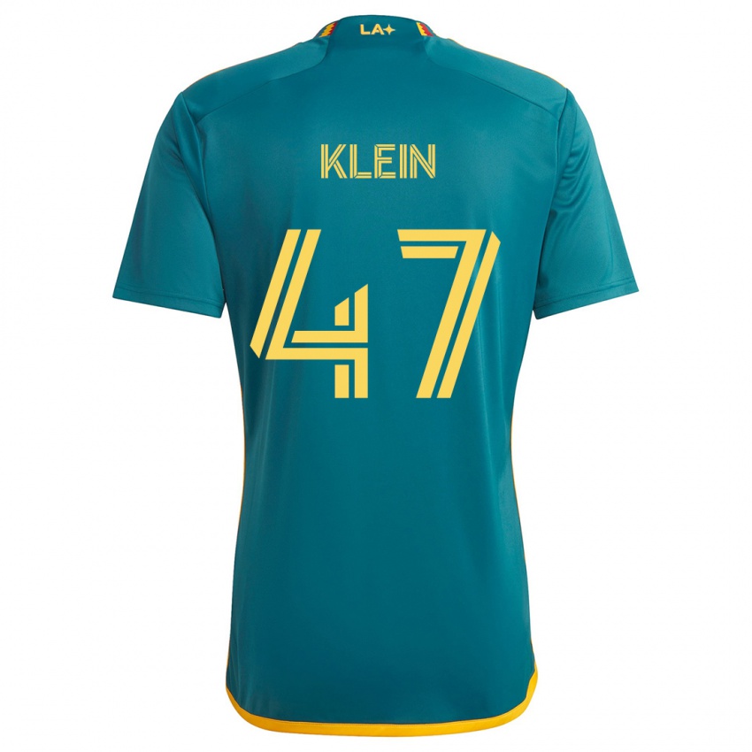 Niño Camiseta Carson Klein #47 Verde Amarillo 2ª Equipación 2024/25 La Camisa México