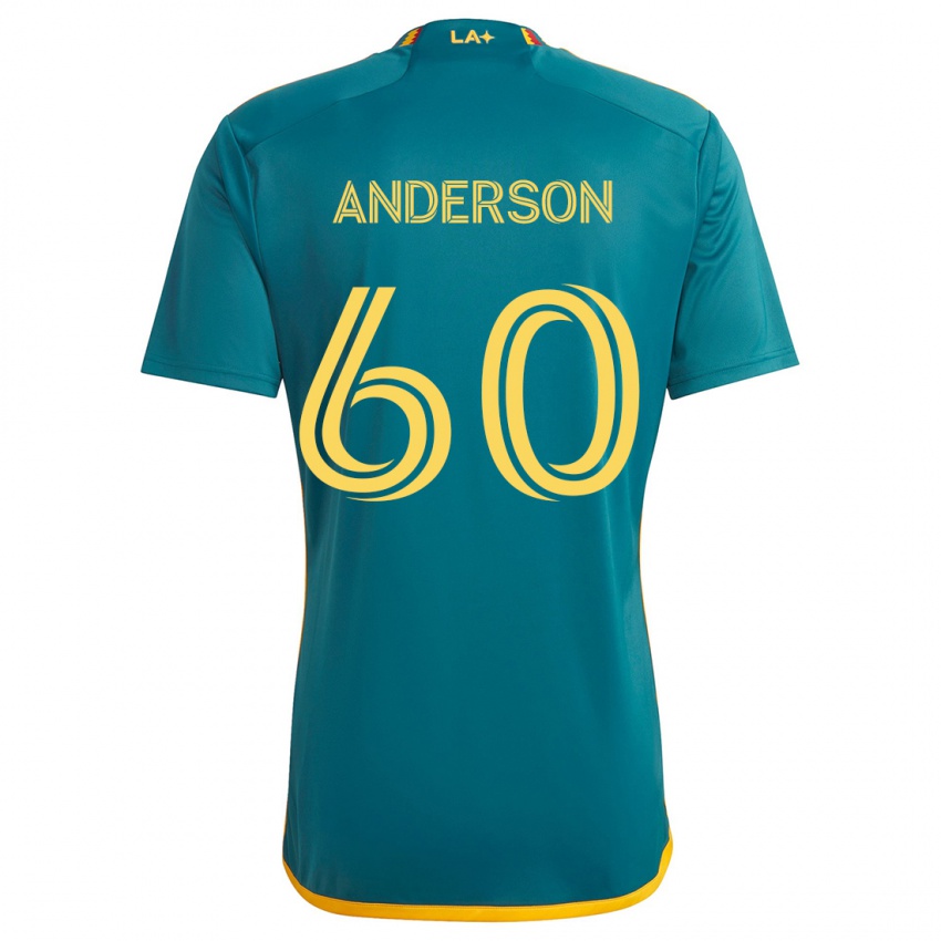 Niño Camiseta Nolan Anderson #60 Verde Amarillo 2ª Equipación 2024/25 La Camisa México