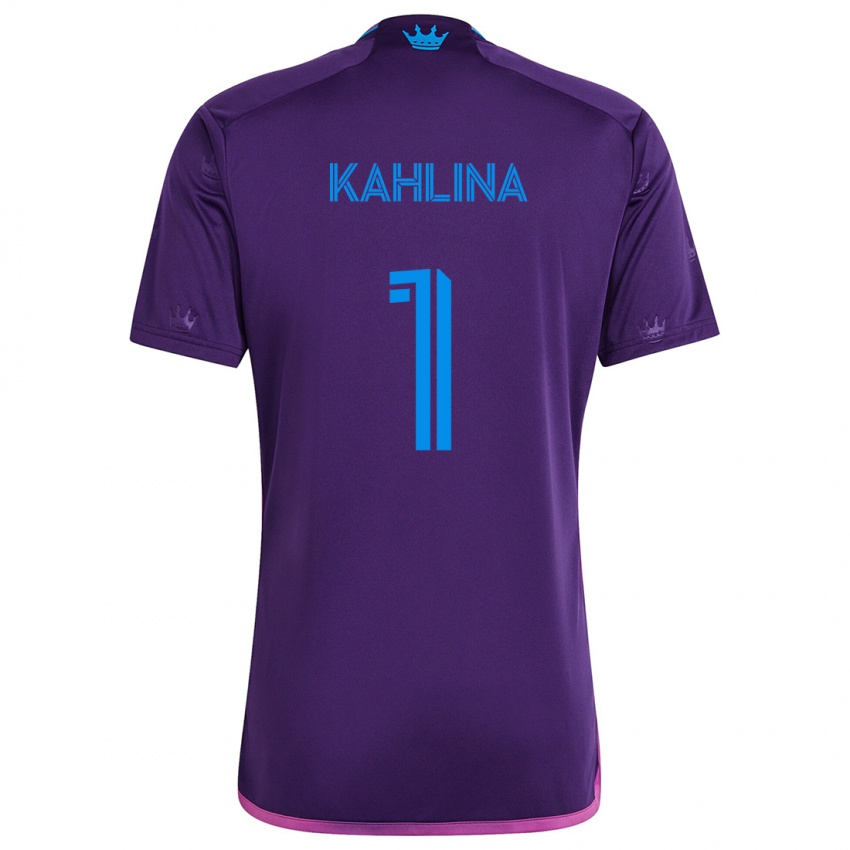 Niño Camiseta Kristijan Kahlina #1 Azul Morado 2ª Equipación 2024/25 La Camisa México