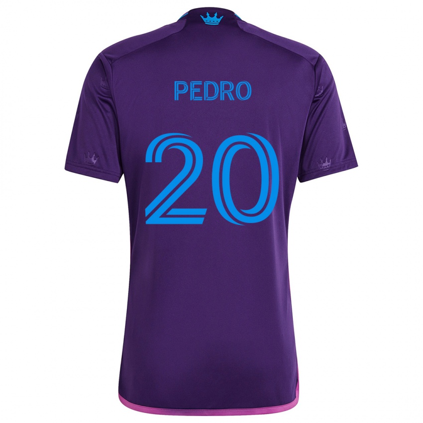 Niño Camiseta João Pedro #20 Azul Morado 2ª Equipación 2024/25 La Camisa México