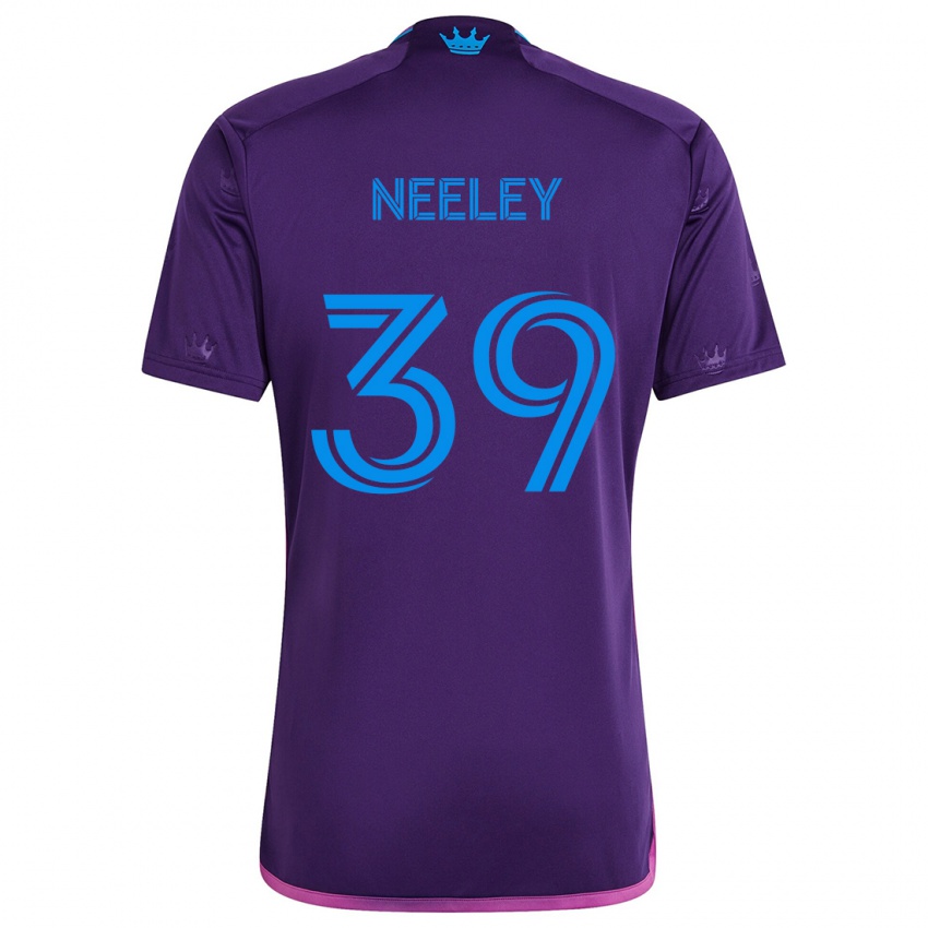 Niño Camiseta Jack Neeley #39 Azul Morado 2ª Equipación 2024/25 La Camisa México