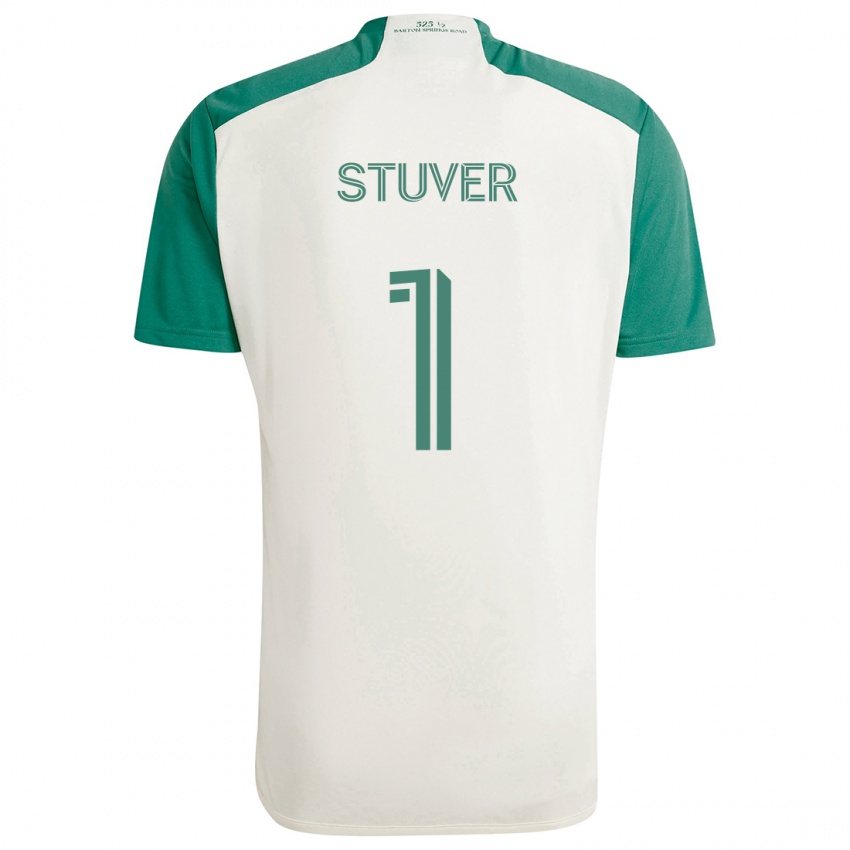 Niño Camiseta Brad Stuver #1 Colores Tostados Verde 2ª Equipación 2024/25 La Camisa México