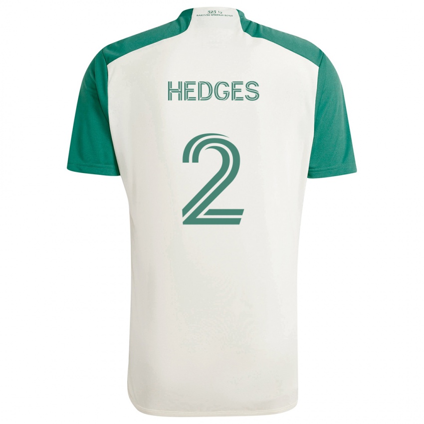 Niño Camiseta Matt Hedges #2 Colores Tostados Verde 2ª Equipación 2024/25 La Camisa México