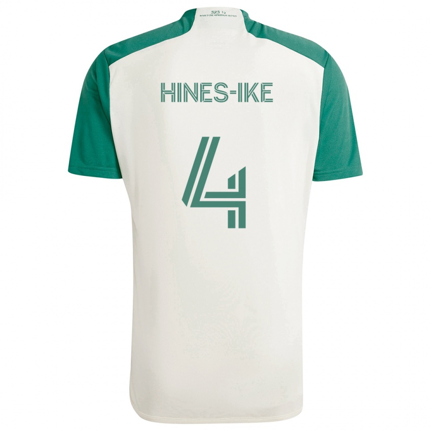 Niño Camiseta Brendan Hines-Ike #4 Colores Tostados Verde 2ª Equipación 2024/25 La Camisa México