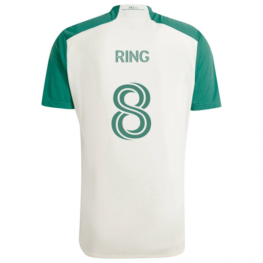 Niño Camiseta Alexander Ring #8 Colores Tostados Verde 2ª Equipación 2024/25 La Camisa México