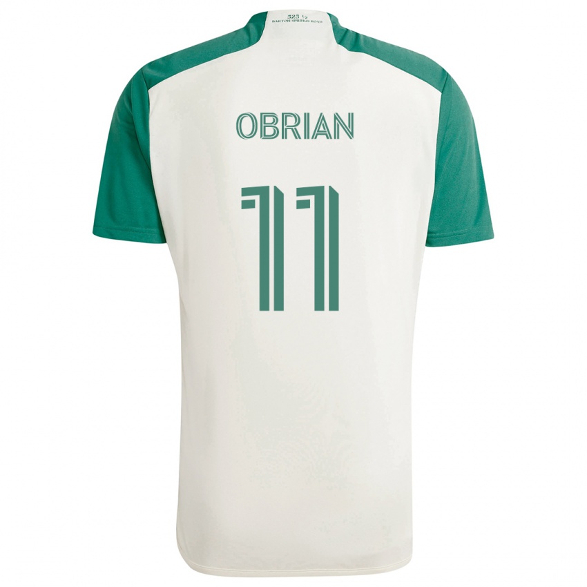 Niño Camiseta Jáder Obrian #11 Colores Tostados Verde 2ª Equipación 2024/25 La Camisa México