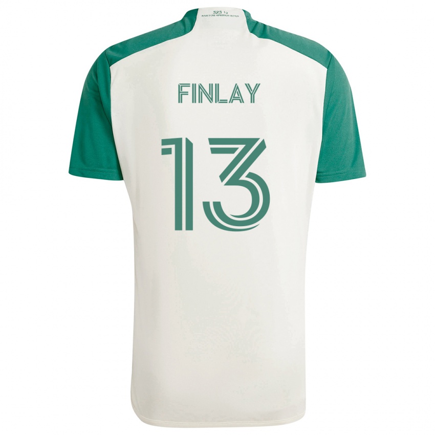 Niño Camiseta Ethan Finlay #13 Colores Tostados Verde 2ª Equipación 2024/25 La Camisa México