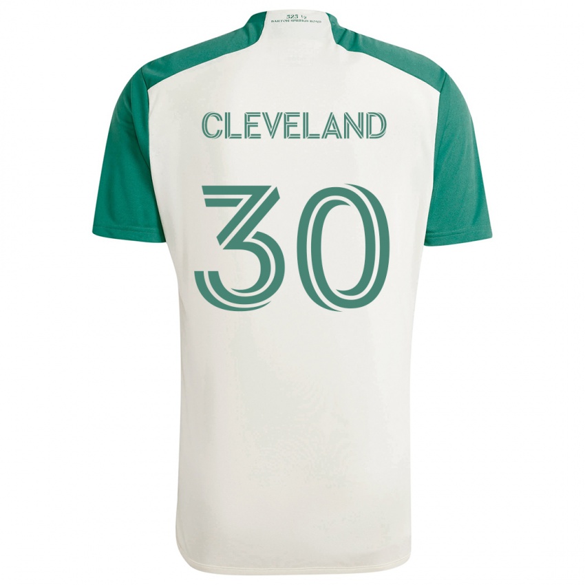 Niño Camiseta Stefan Cleveland #30 Colores Tostados Verde 2ª Equipación 2024/25 La Camisa México