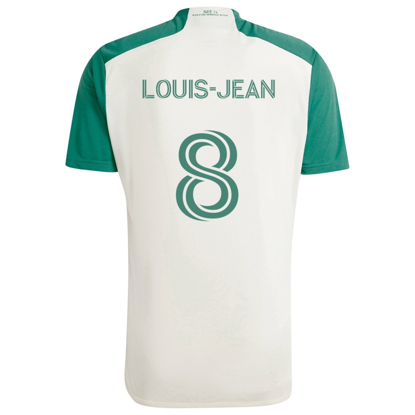 Niño Camiseta Steeve Louis-Jean #8 Colores Tostados Verde 2ª Equipación 2024/25 La Camisa México