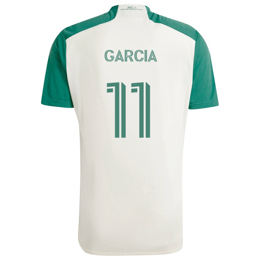 Niño Camiseta Christopher Garcia #11 Colores Tostados Verde 2ª Equipación 2024/25 La Camisa México