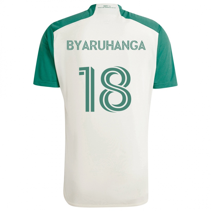 Niño Camiseta Bobosi Byaruhanga #18 Colores Tostados Verde 2ª Equipación 2024/25 La Camisa México