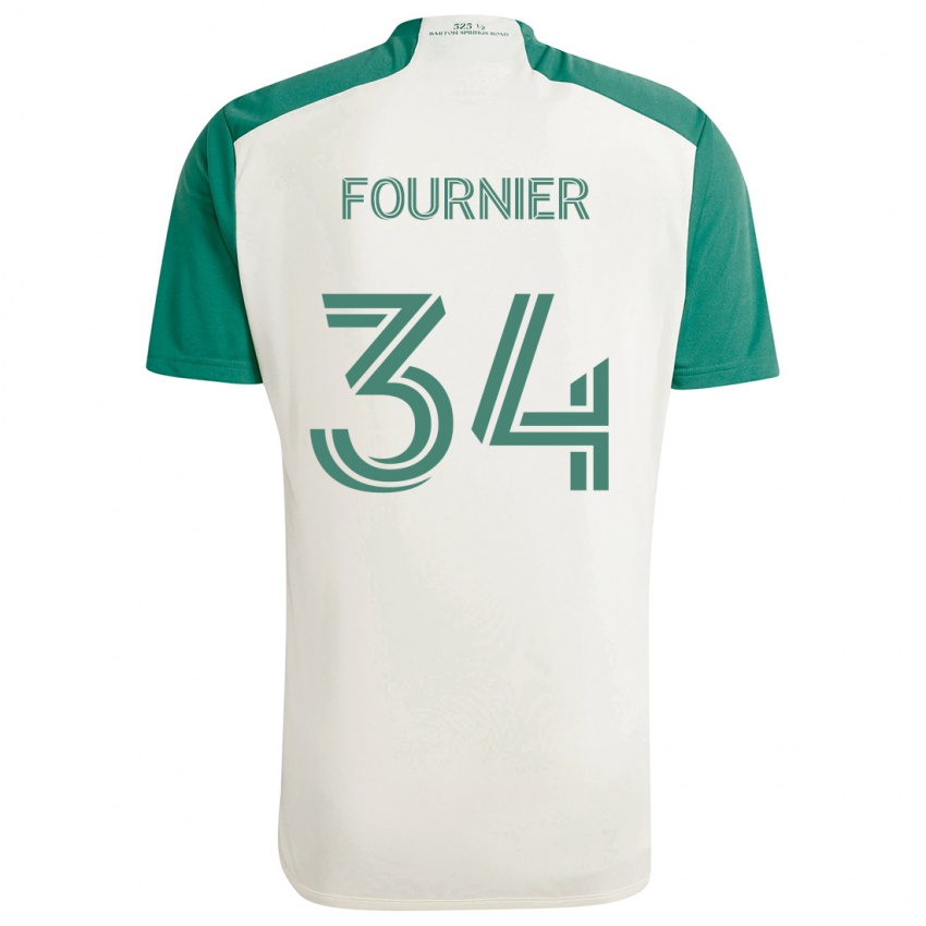 Niño Camiseta Drake Fournier #34 Colores Tostados Verde 2ª Equipación 2024/25 La Camisa México