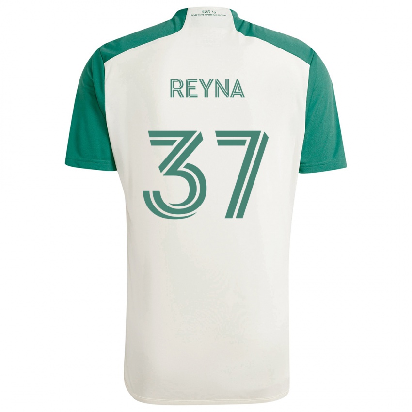 Niño Camiseta Joah Reyna #37 Colores Tostados Verde 2ª Equipación 2024/25 La Camisa México